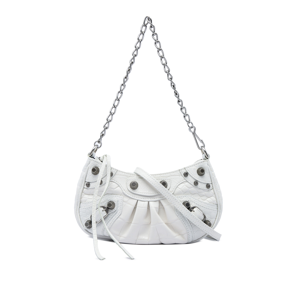 Pre-Loved Balenciaga Mini Embossed Leather Motocross Le Cagole